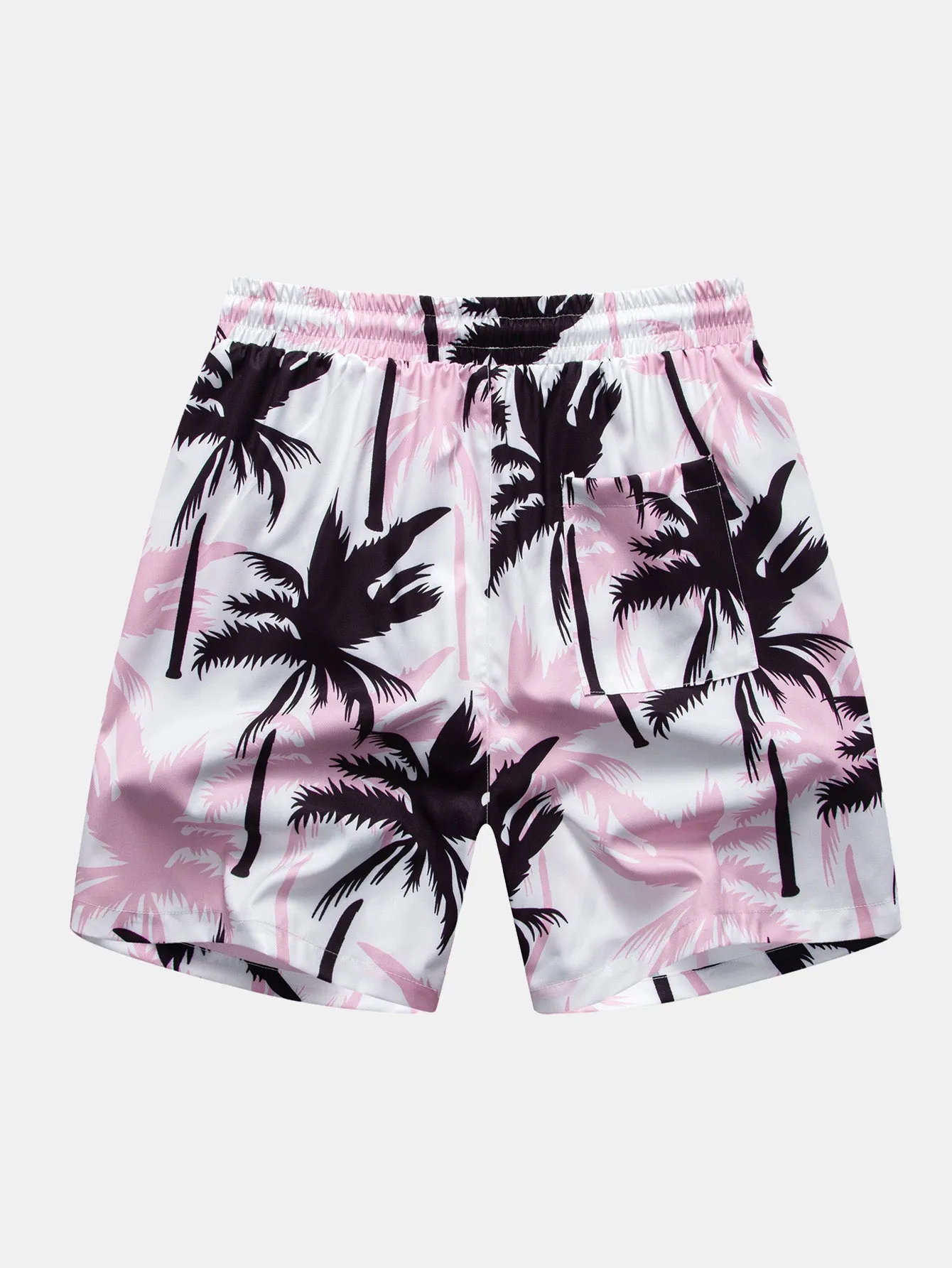 Palm Tree Print Button Up Shirt & Palm Tree Print Swim Shorts sold by Hoooyi product image thumbnail 5
