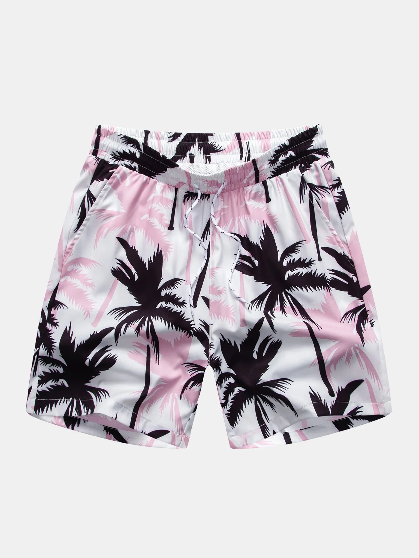Palm Tree Print Button Up Shirt & Palm Tree Print Swim Shorts sold by Hoooyi product image thumbnail 4