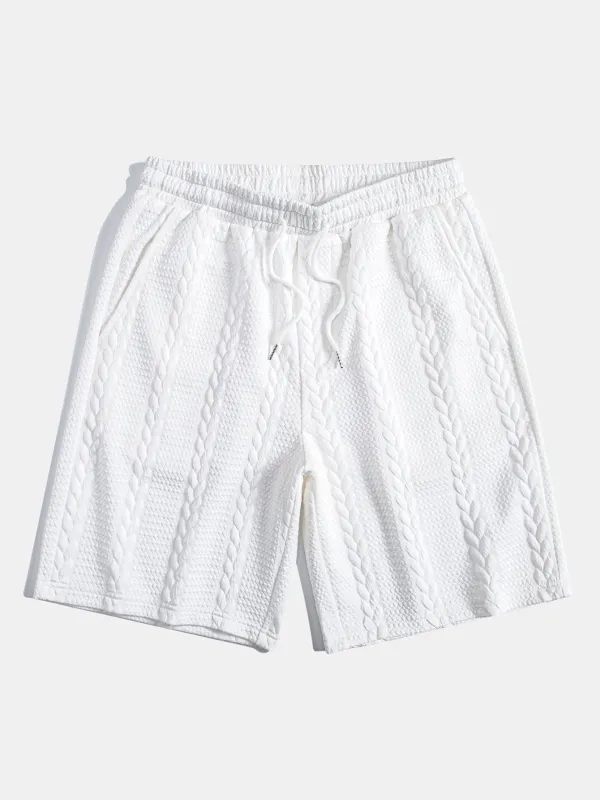 Twist Jacquard Shorts sold by Hoooyi
