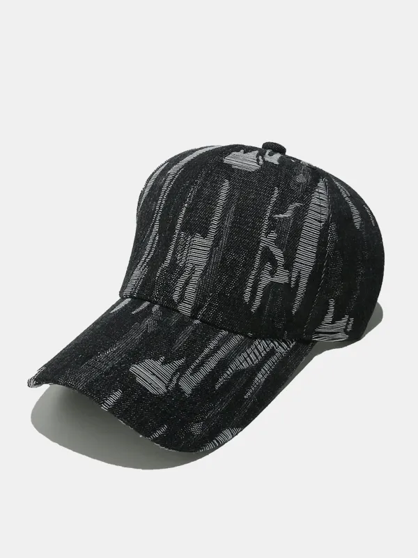 Vintage Distressed Denim Baseball Cap sold by Hoooyi