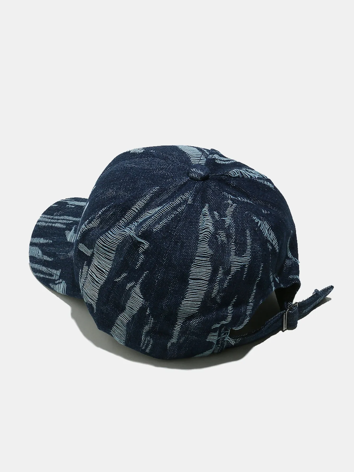 Vintage Distressed Denim Baseball Cap sold by Hoooyi product image thumbnail 4