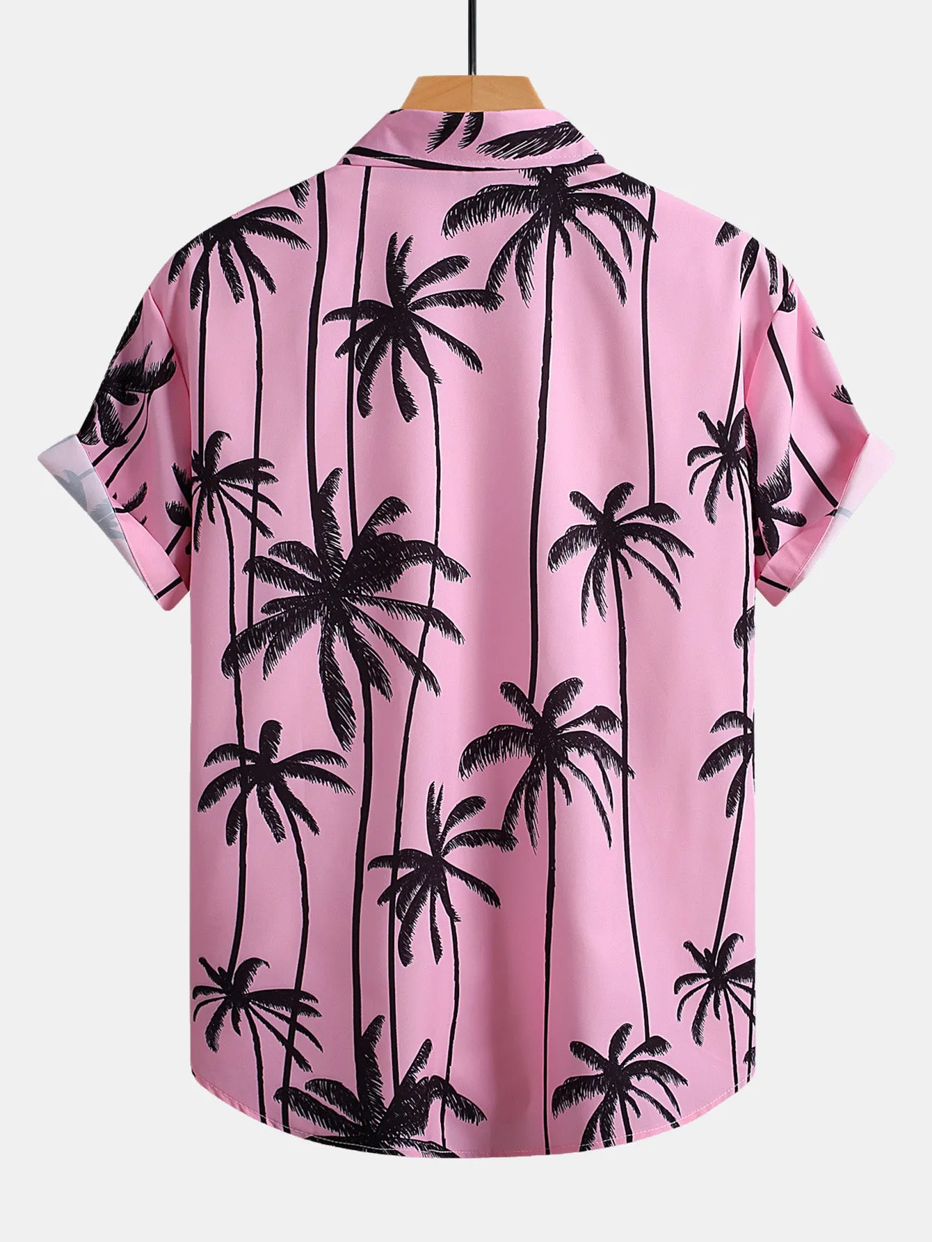 Palm Tree Print Button Up Shirt & Swim Shorts sold by Hoooyi product image thumbnail 3