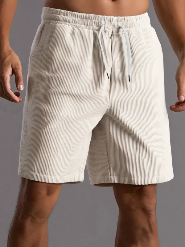 9" Drawstring Corduroy Shorts sold by Hoooyi