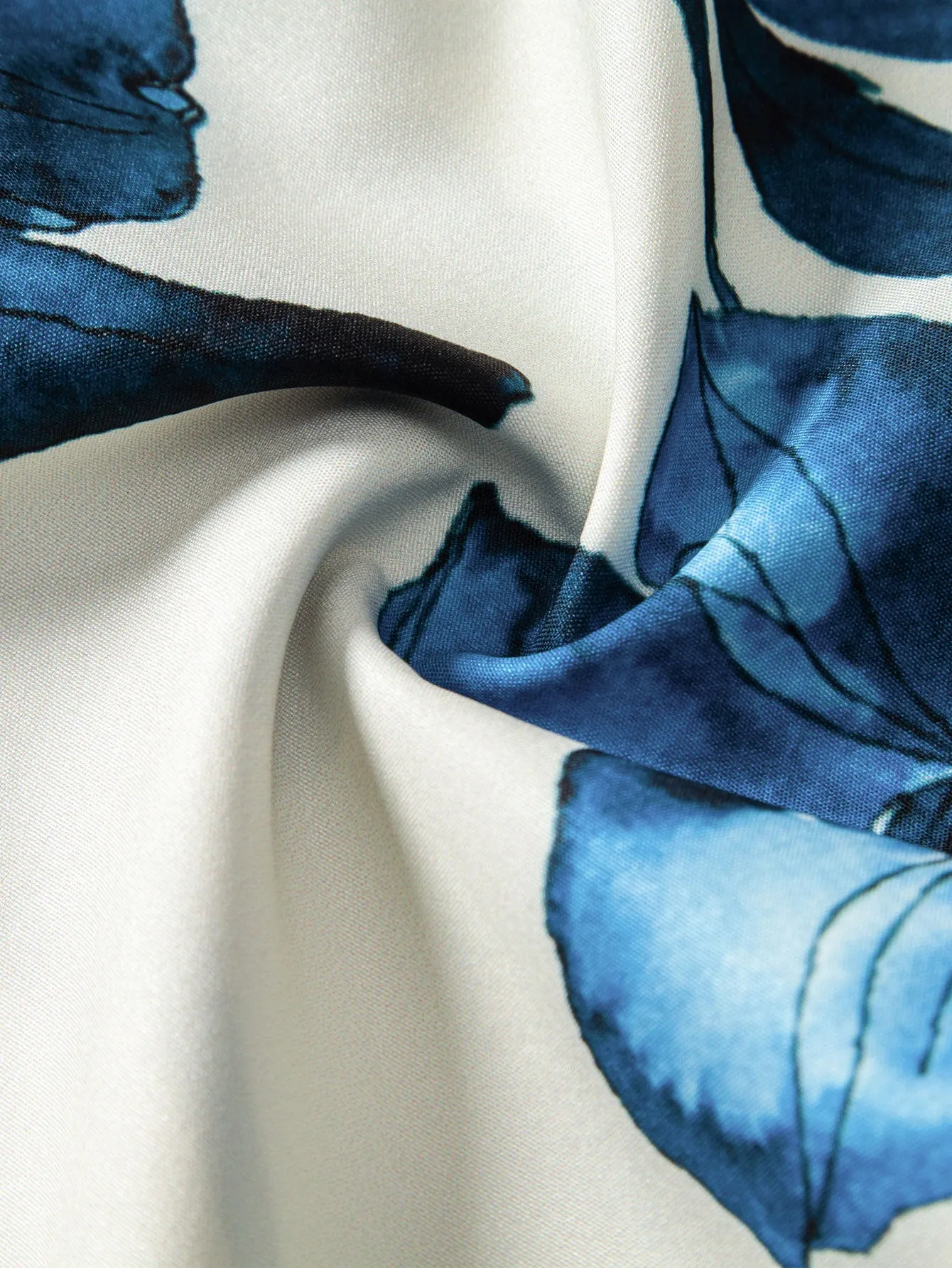 Ink Floral Print Button Up Shirt sold by Hoooyi product image thumbnail 5