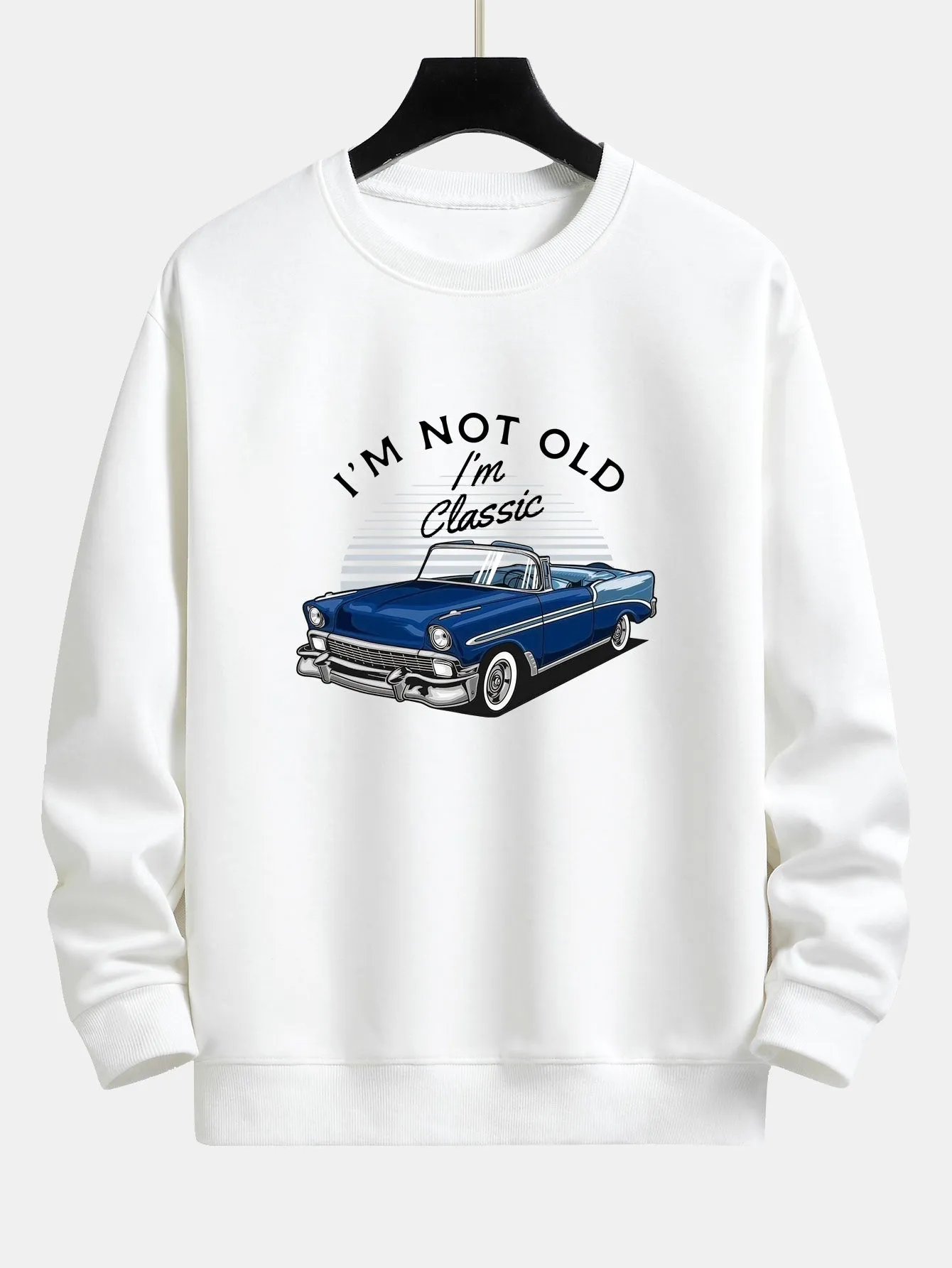 Car Slogan Print Relax Fit Sweatshirt sold by Hoooyi product image thumbnail 3