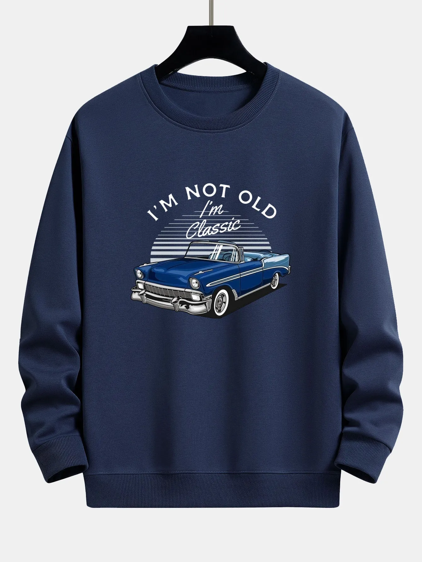 Car Slogan Print Relax Fit Sweatshirt sold by Hoooyi product image thumbnail 2