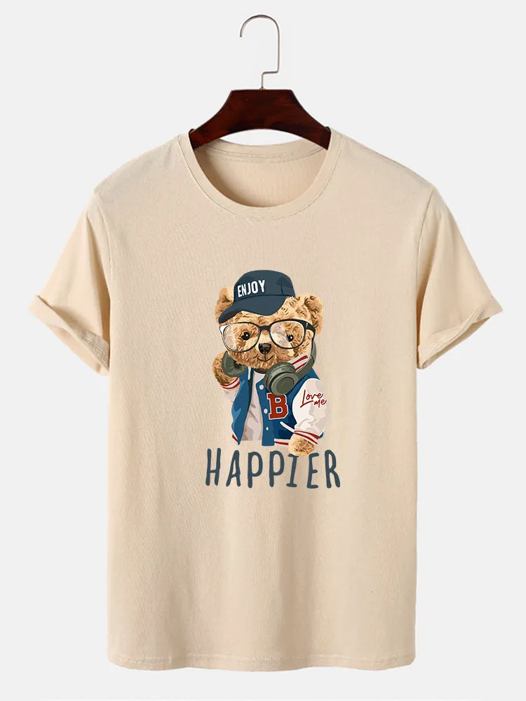 Baseball Jacket Bear Slogan Print T-Shirt sold by Hoooyi product image thumbnail 4