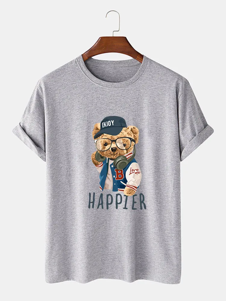 Baseball Jacket Bear Slogan Print T-Shirt sold by Hoooyi product image thumbnail 5