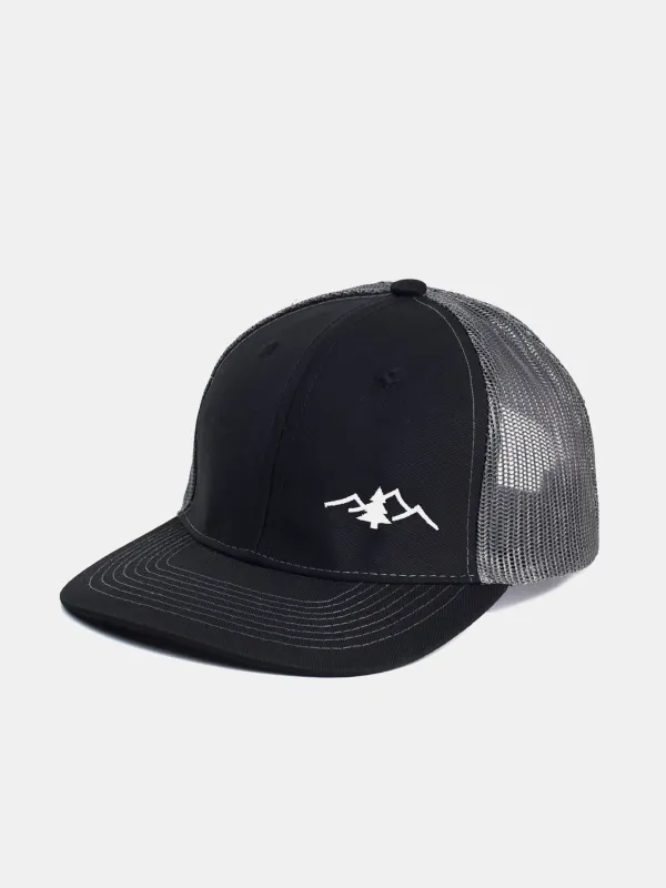 Mountain Embroidery Mesh Cotton Baseball Cap sold by Hoooyi