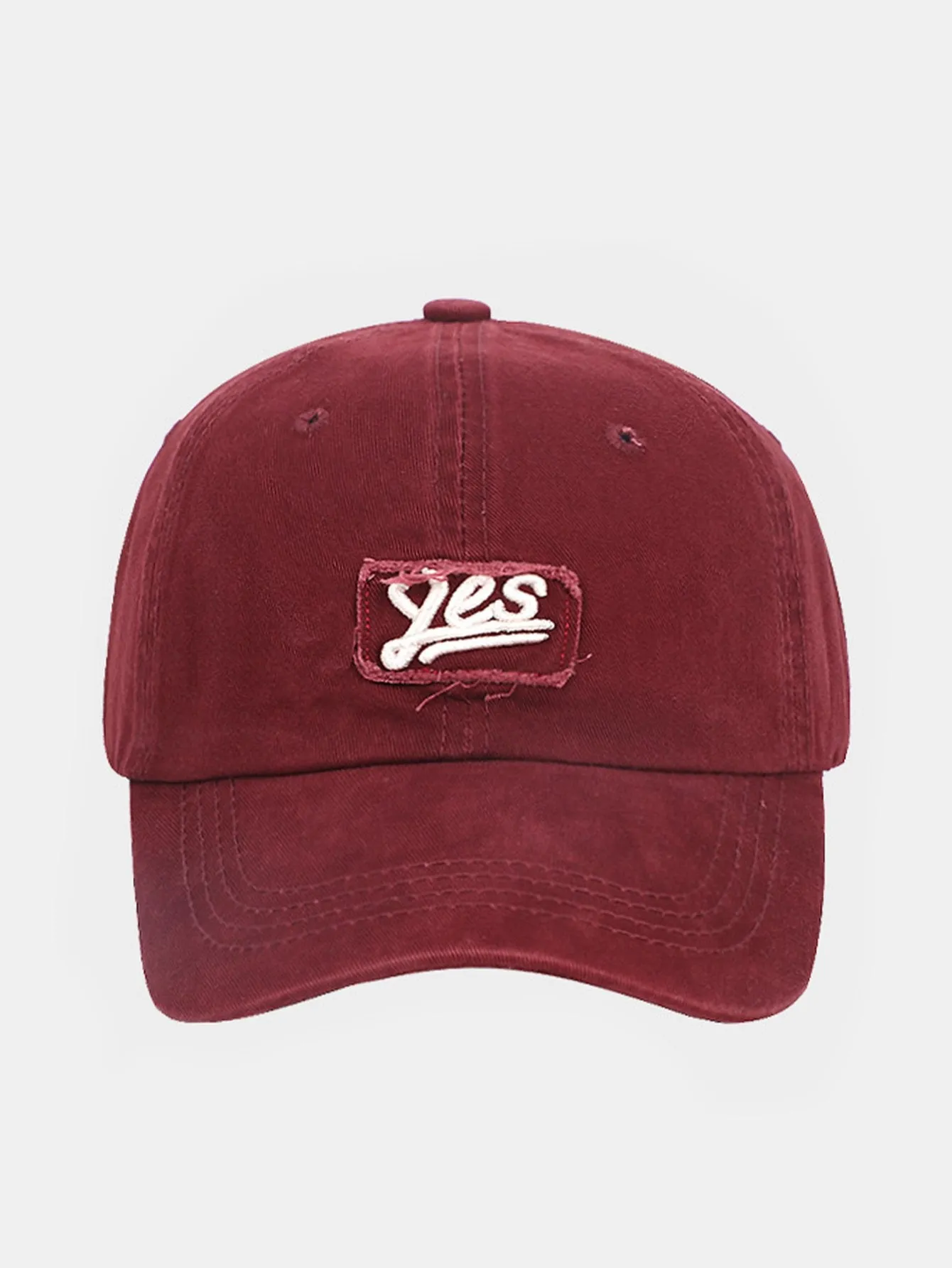 Yes Embroidery Patch Baseball Cap sold by Hoooyi product image thumbnail 4