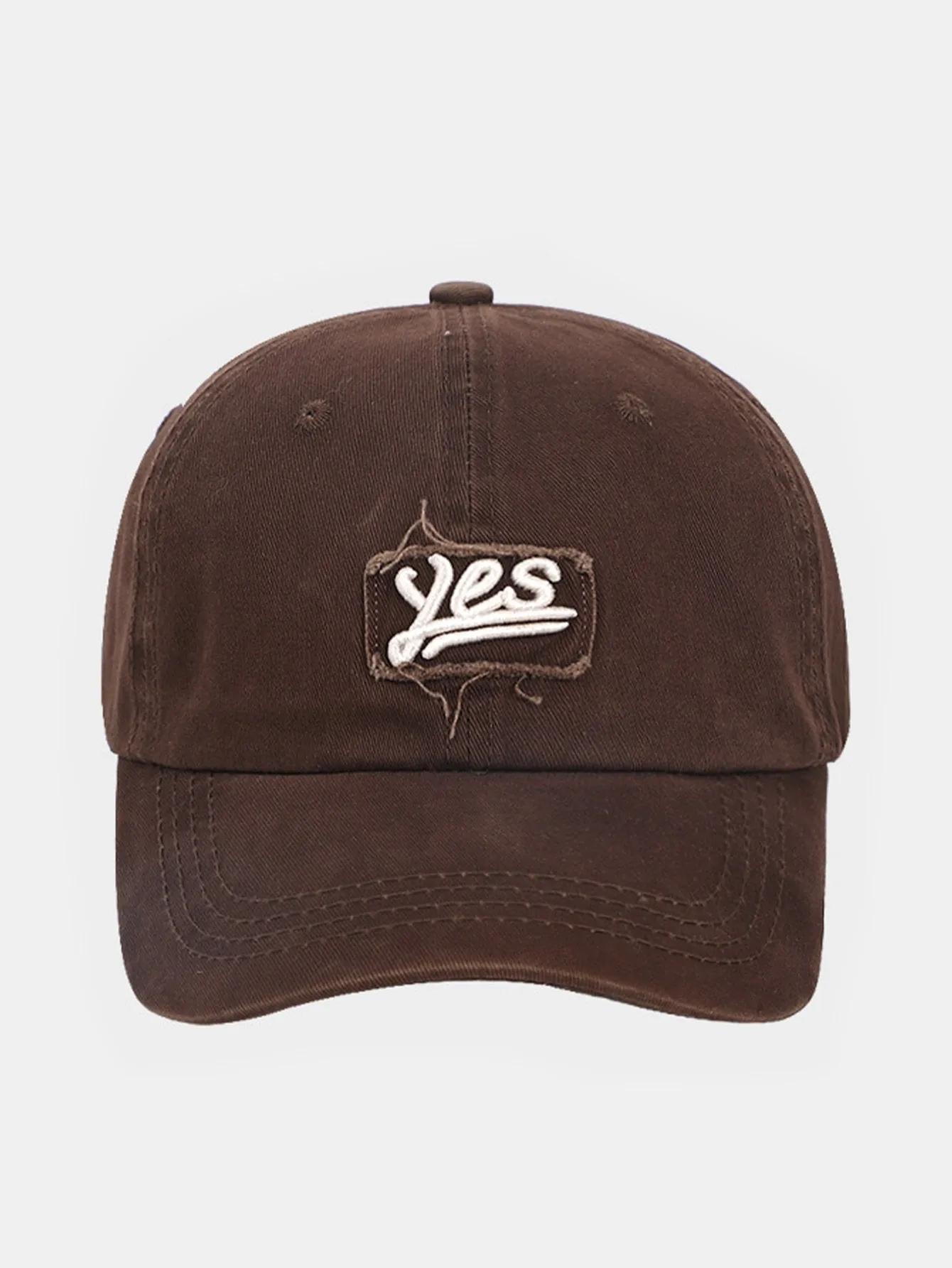 Yes Embroidery Patch Baseball Cap sold by Hoooyi product image thumbnail 5