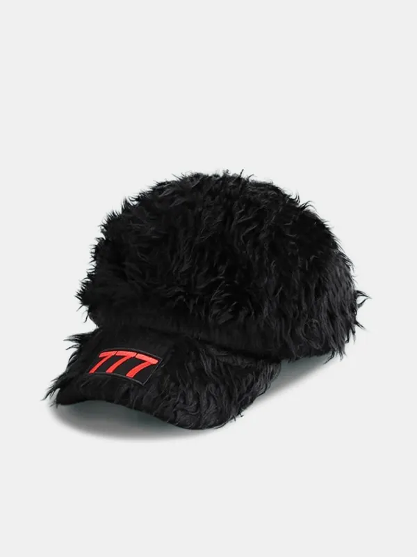 Number 777 Embroidered Plush Baseball Cap sold by Hoooyi
