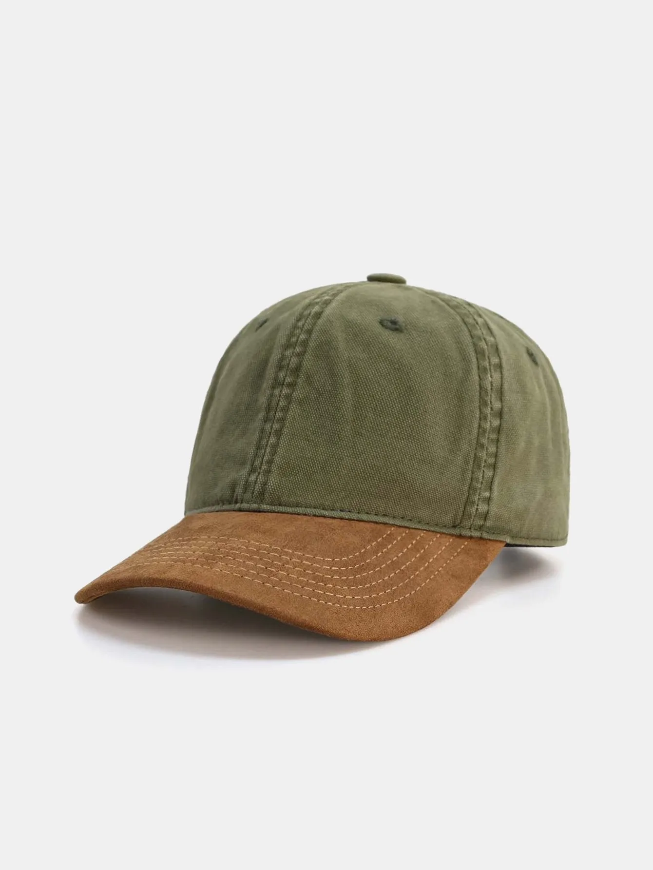 Leisure Faux Suede Baseball Cap sold by Hoooyi