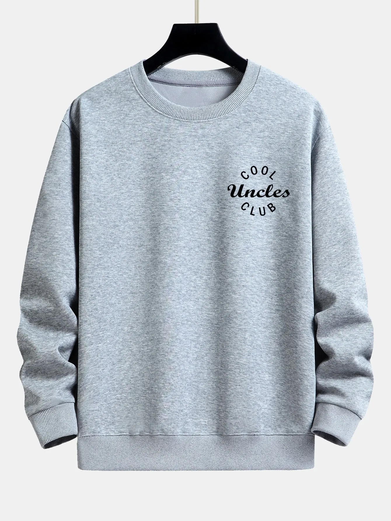 Cool Uncles Club Print Relax Fit Sweatshirt sold by Hoooyi product image thumbnail 5