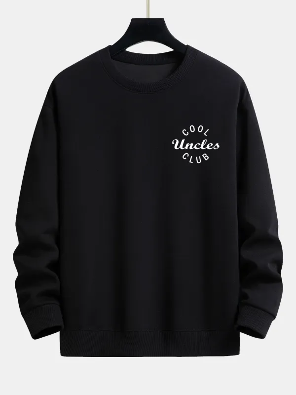 Cool Uncles Club Print Relax Fit Sweatshirt sold by Hoooyi