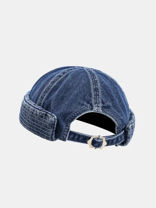 Vintage Denim Brimless Hat sold by Hoooyi