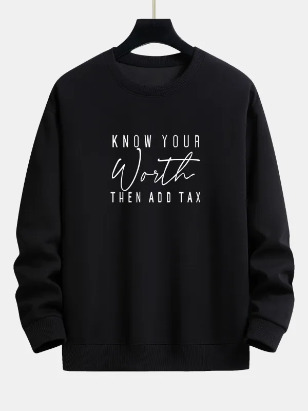 Slogan Print Relax Fit Sweatshirt sold by Hoooyi