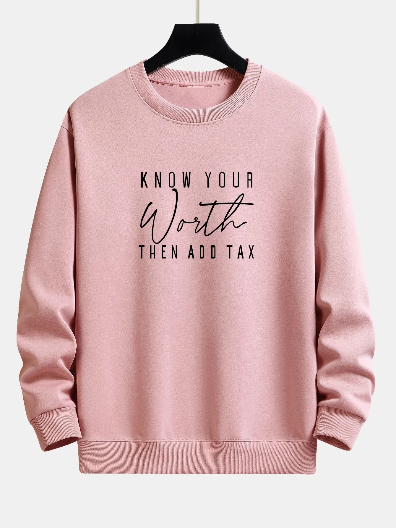 Slogan Print Relax Fit Sweatshirt sold by Hoooyi product image thumbnail 3