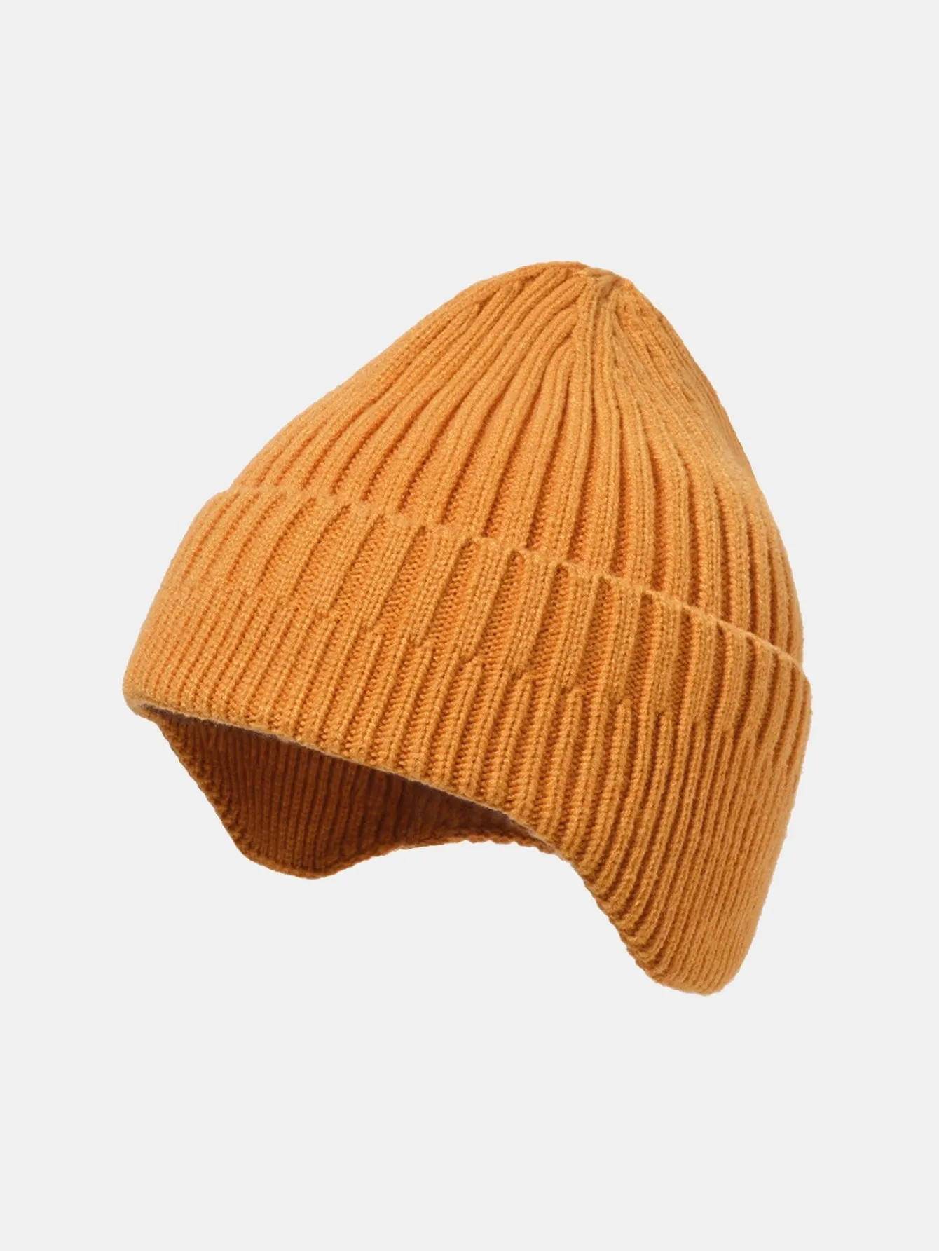 Solid Color Earflaps Warm Knit Beanie Hat sold by Hoooyi product image thumbnail 4
