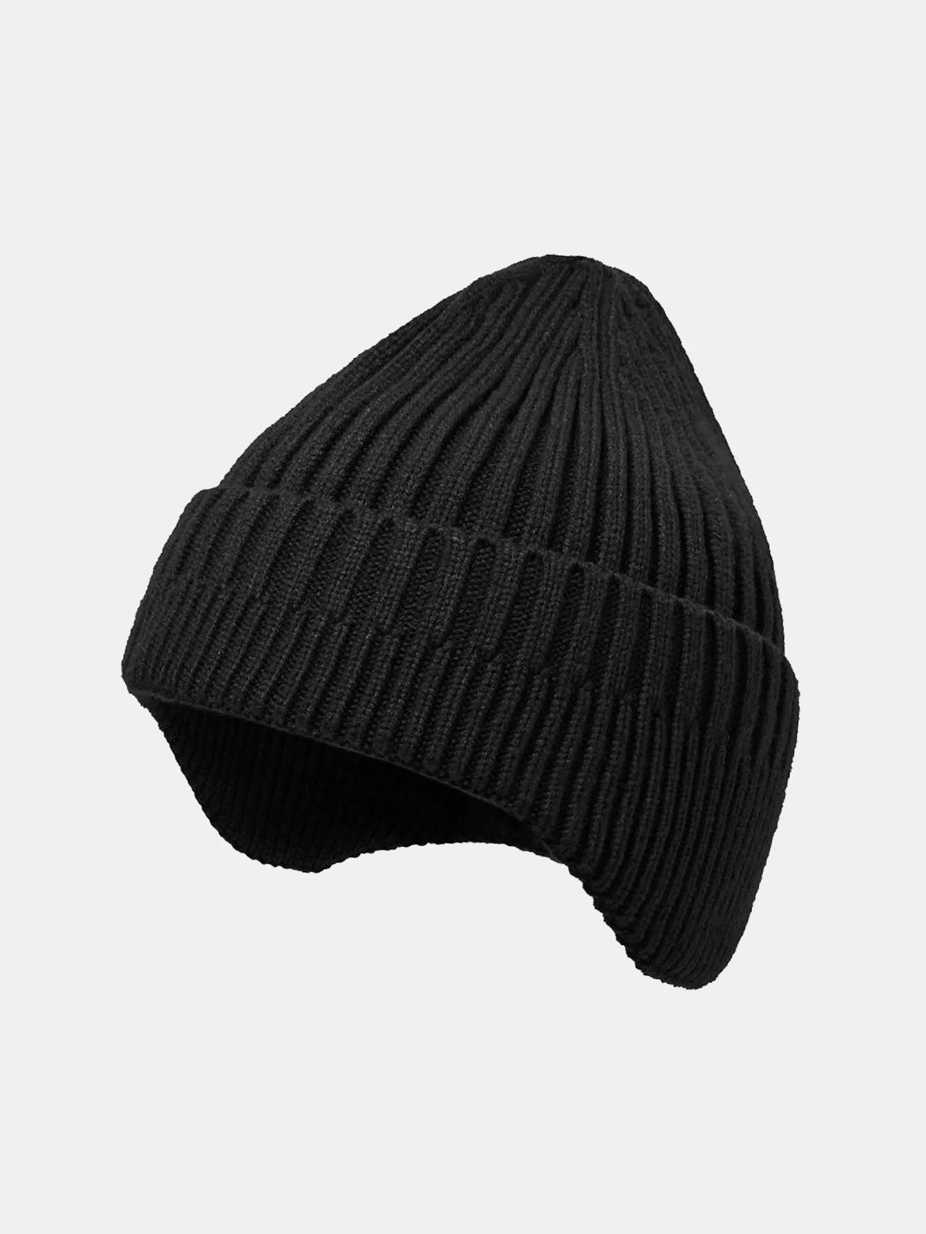 Solid Color Earflaps Warm Knit Beanie Hat sold by Hoooyi product image thumbnail 2