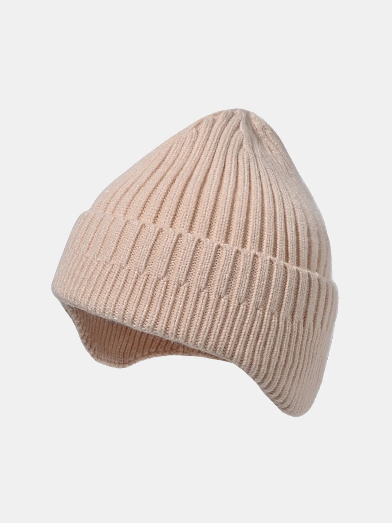 Solid Color Earflaps Warm Knit Beanie Hat sold by Hoooyi product image thumbnail 5