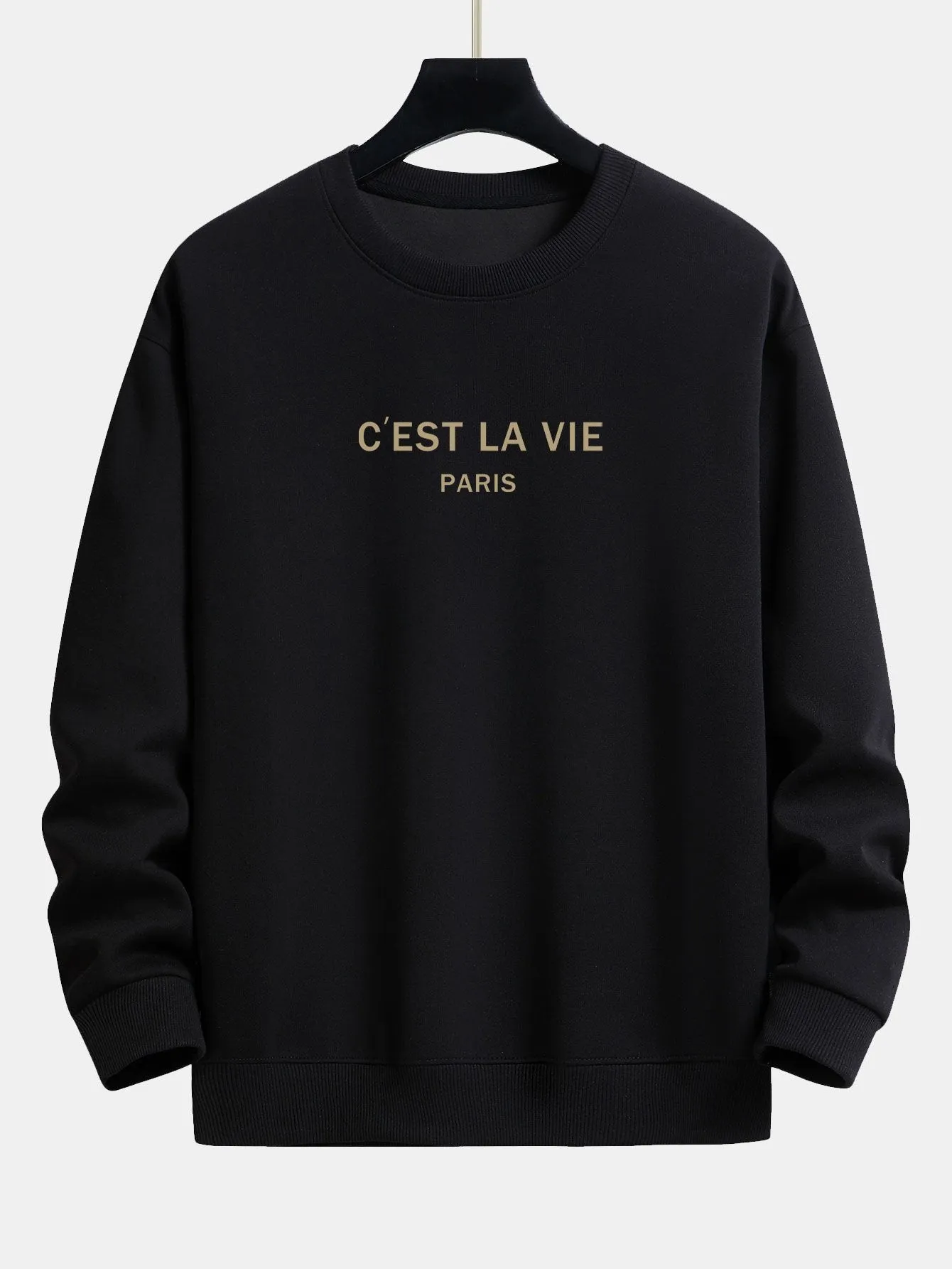Paris Slogan Print Relax Fit Sweatshirt sold by Hoooyi product image thumbnail 2