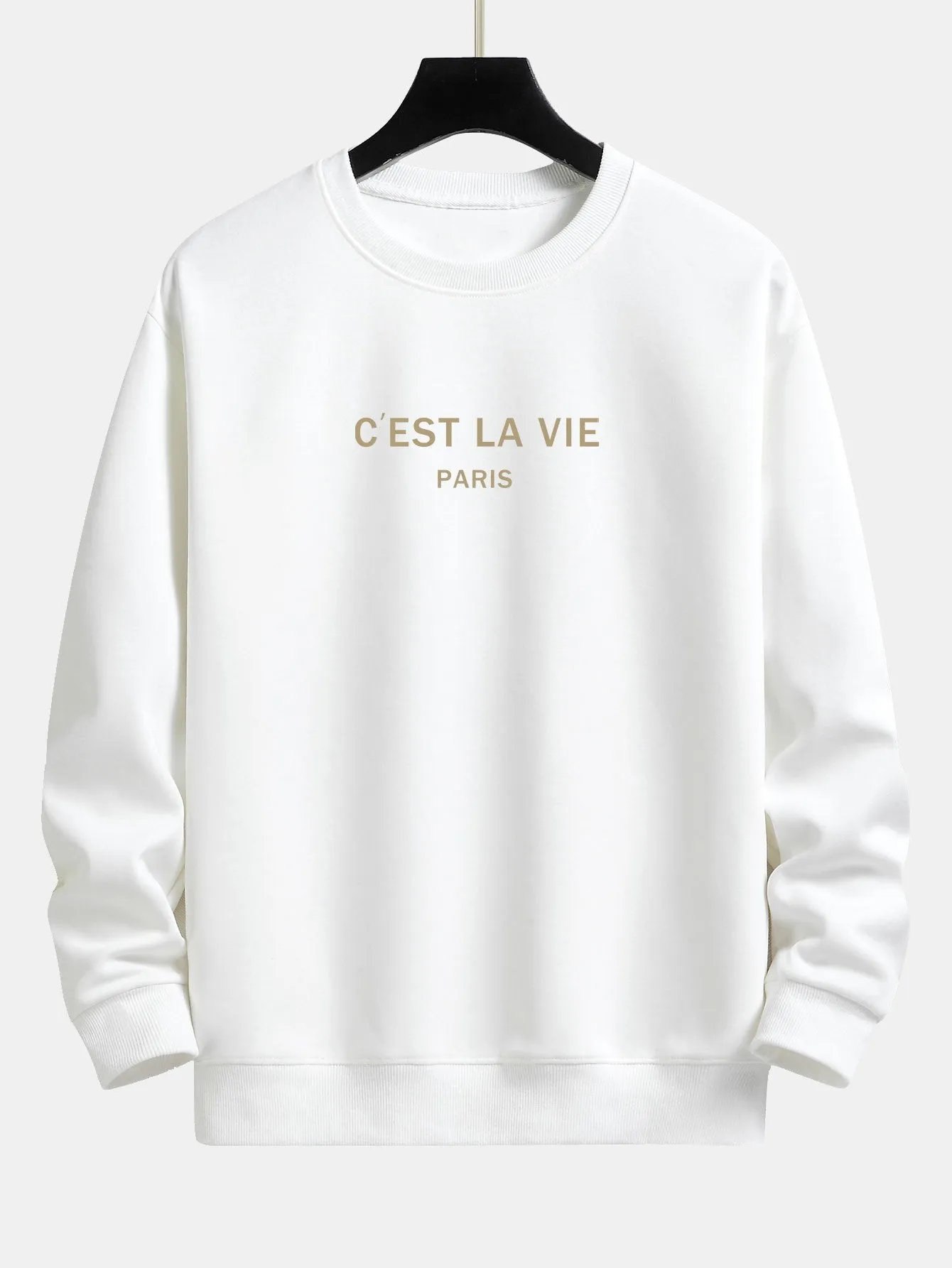 Paris Slogan Print Relax Fit Sweatshirt sold by Hoooyi product image thumbnail 4