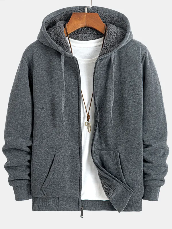 Teddy Fleece Lined Hoodie made by Hoooyi