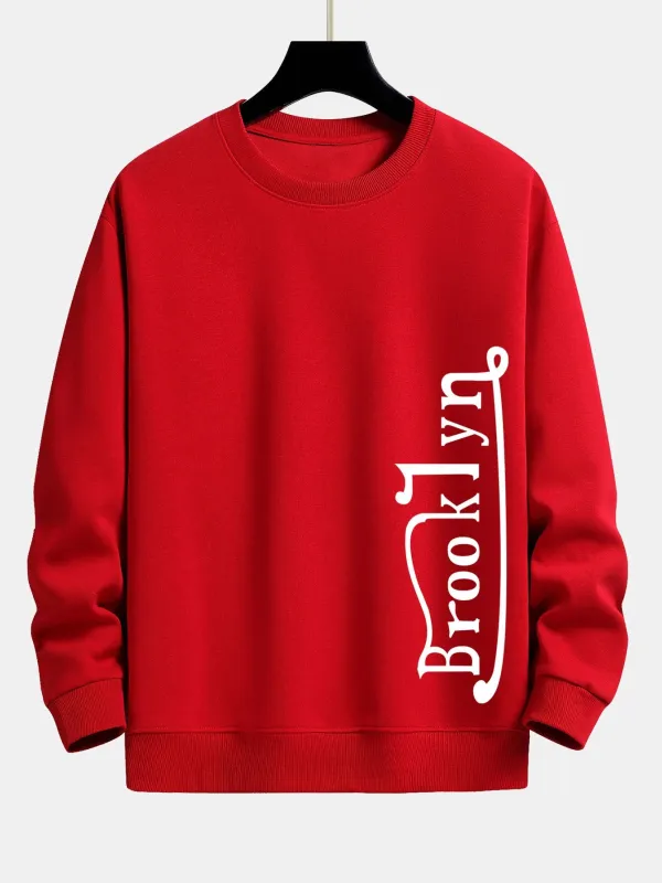 Brooklyn Print Relax Fit Sweatshirt sold by Hoooyi