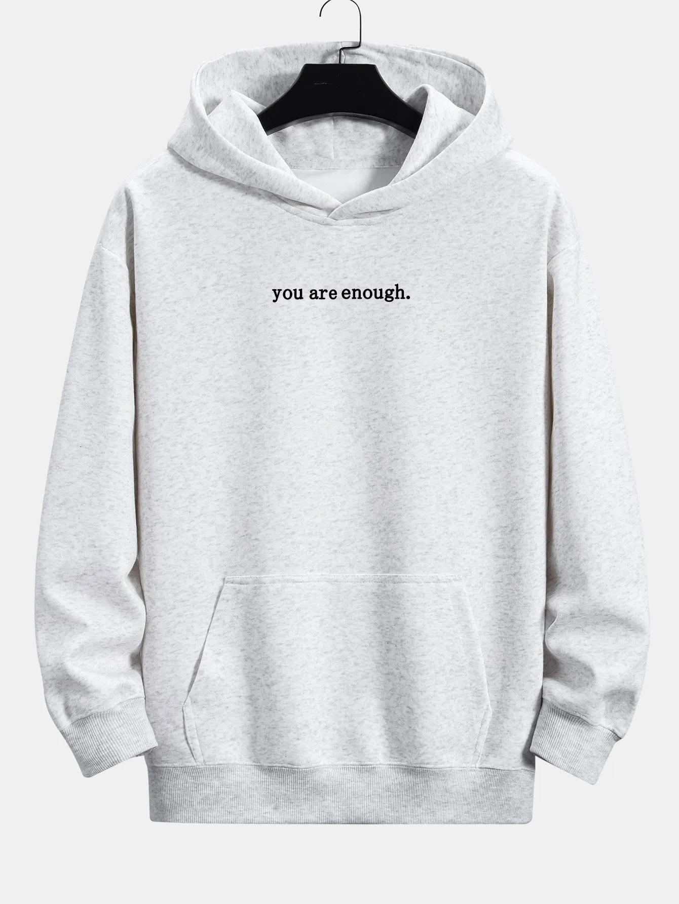 Slogan Print Relax Fit Hoodie sold by Hoooyi product image thumbnail 3