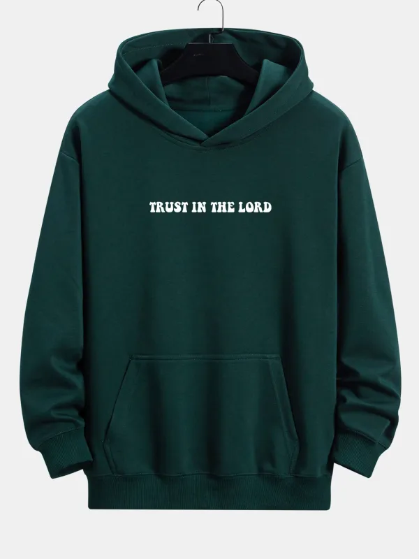 Trust In The Lord Print Relax Fit Hoodie sold by Hoooyi