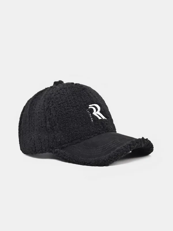 Letter R Embroidery Plush Baseball Cap sold by Hoooyi