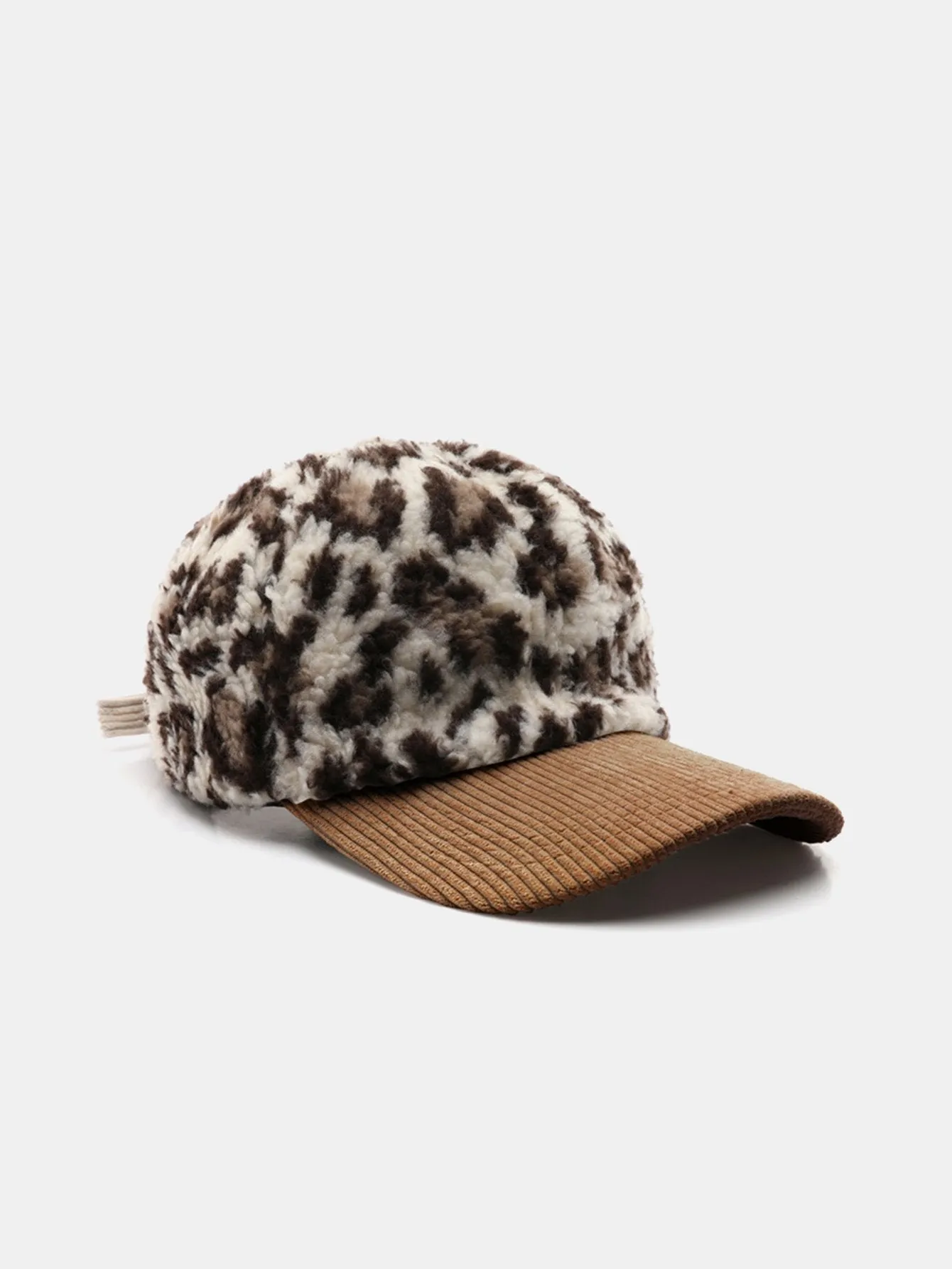 Leopard Pattern Plush Baseball Cap sold by Hoooyi