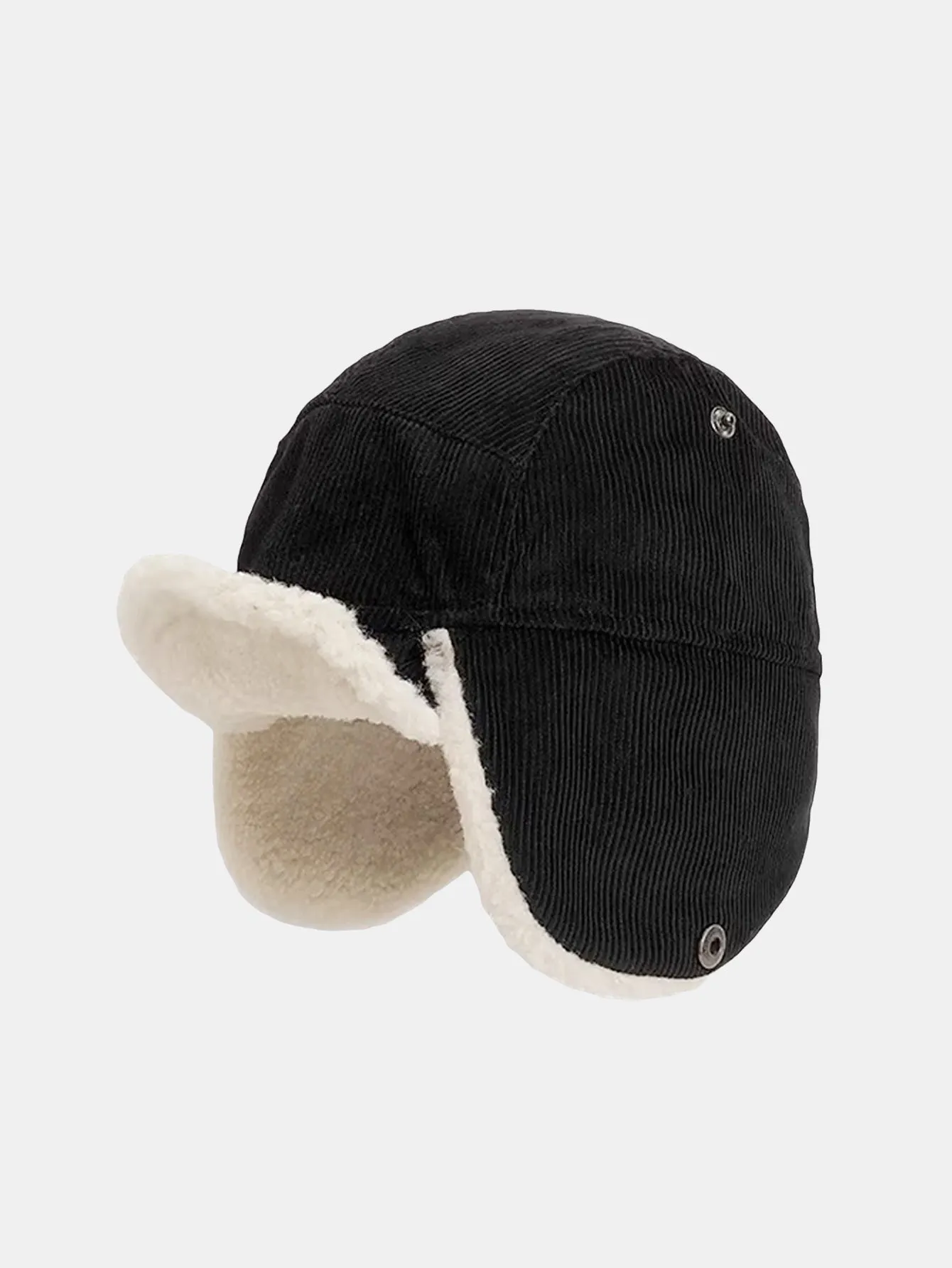 Retro Earflaps Corduroy Baseball Cap sold by Hoooyi product image thumbnail 2