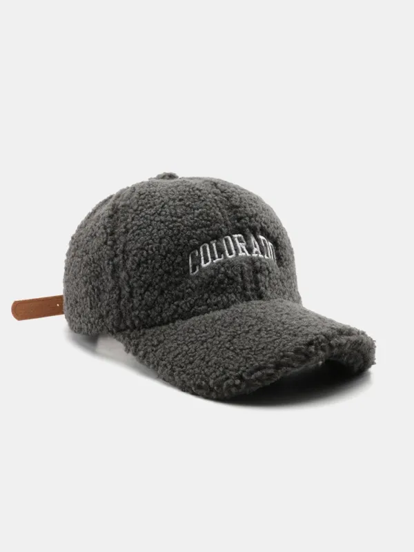 Colorado Embroidery Teddy Plush Baseball Cap sold by Hoooyi