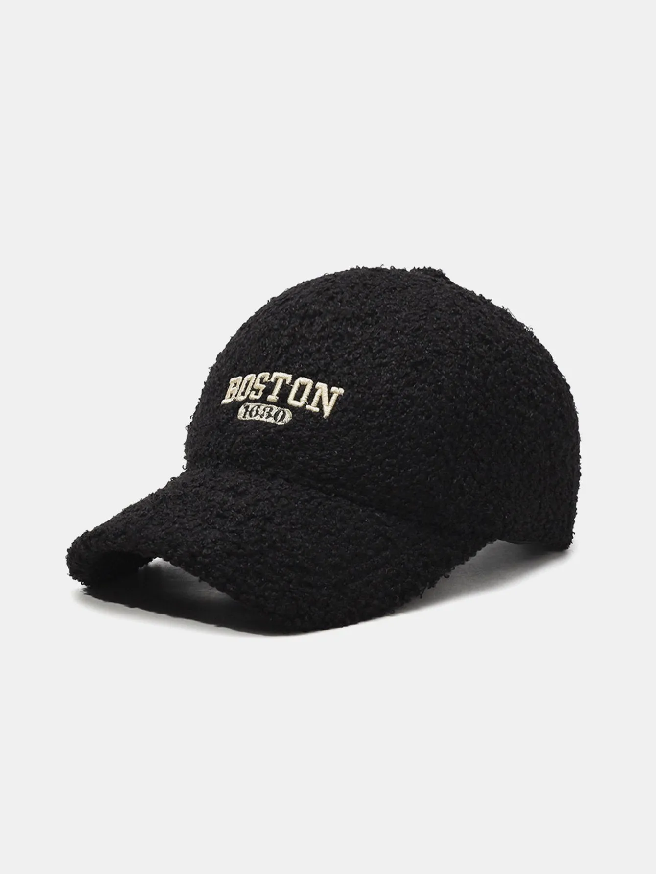 Boston Embroidery Teddy Plush Baseball Cap sold by Hoooyi