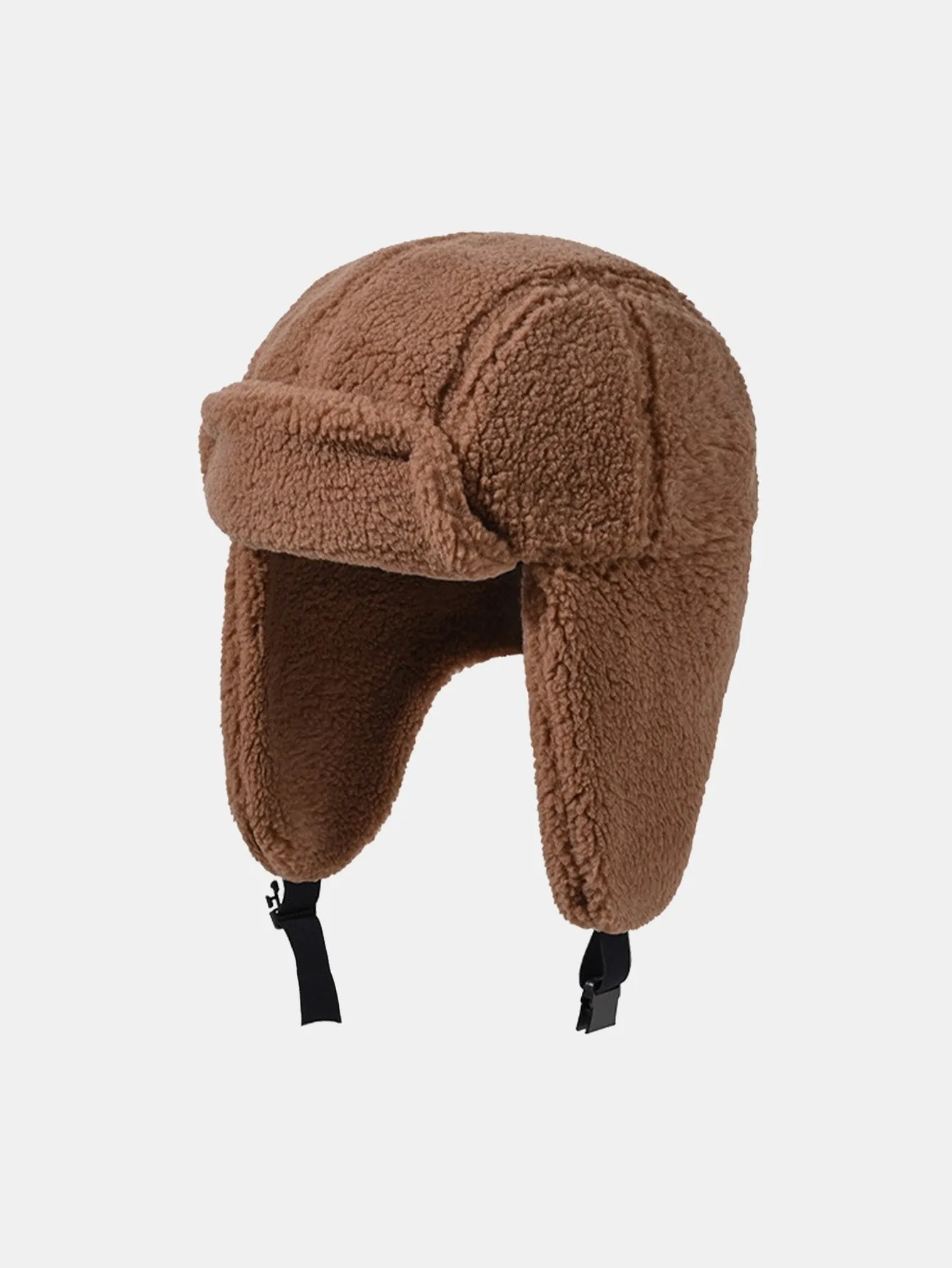 Solid Color Plush Aviator Trooper Trapper Hat sold by Hoooyi product image thumbnail 3
