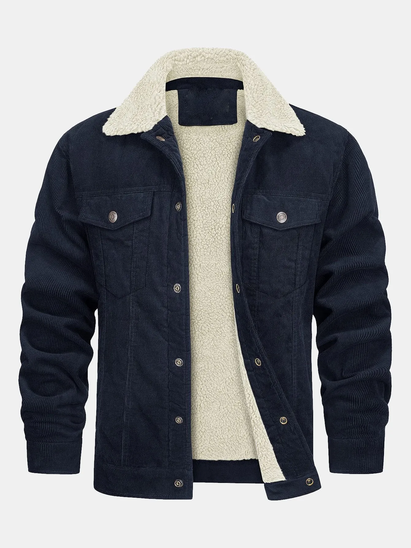 Teddy Lined Corduroy Jacket sold by Hoooyi