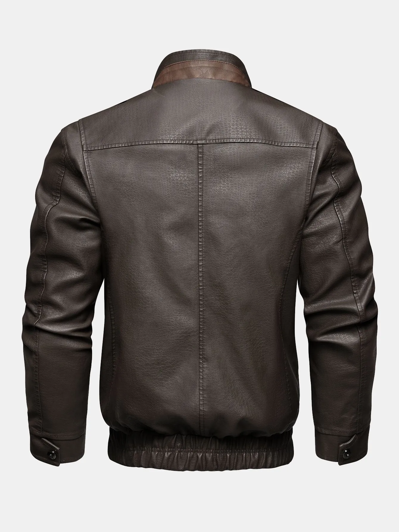 PU Leather Jacket sold by Hoooyi product image thumbnail 2