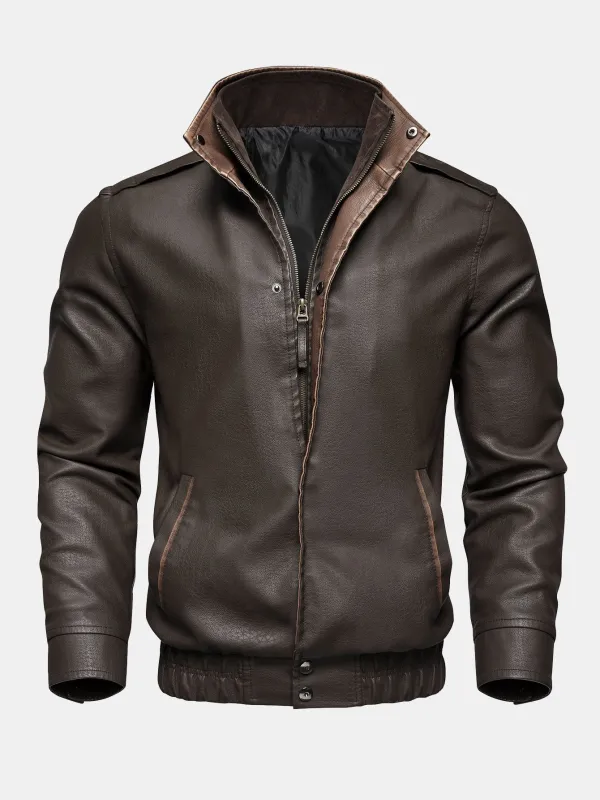 PU Leather Jacket made by Hoooyi