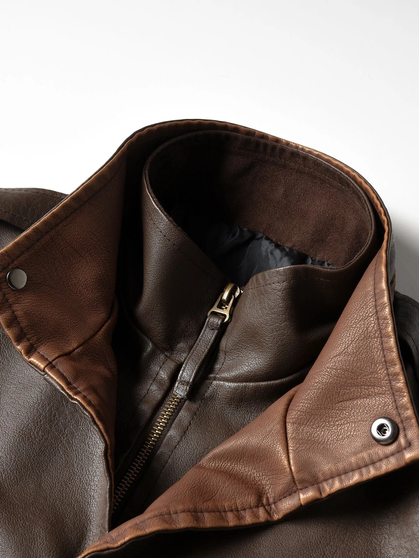 PU Leather Jacket sold by Hoooyi product image thumbnail 3