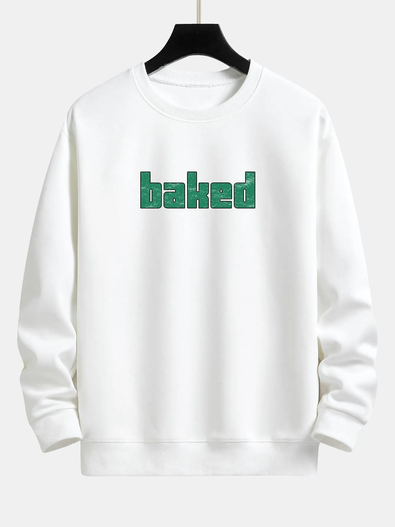 Baked Print Relax Fit Sweatshirt sold by Hoooyi