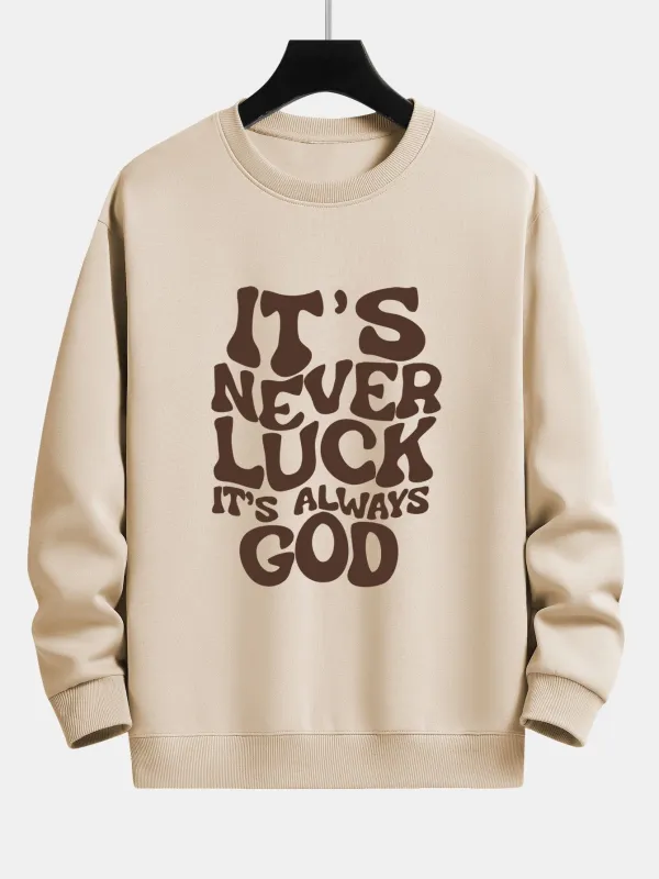 Slogan Print Relax Fit Sweatshirt sold by Hoooyi