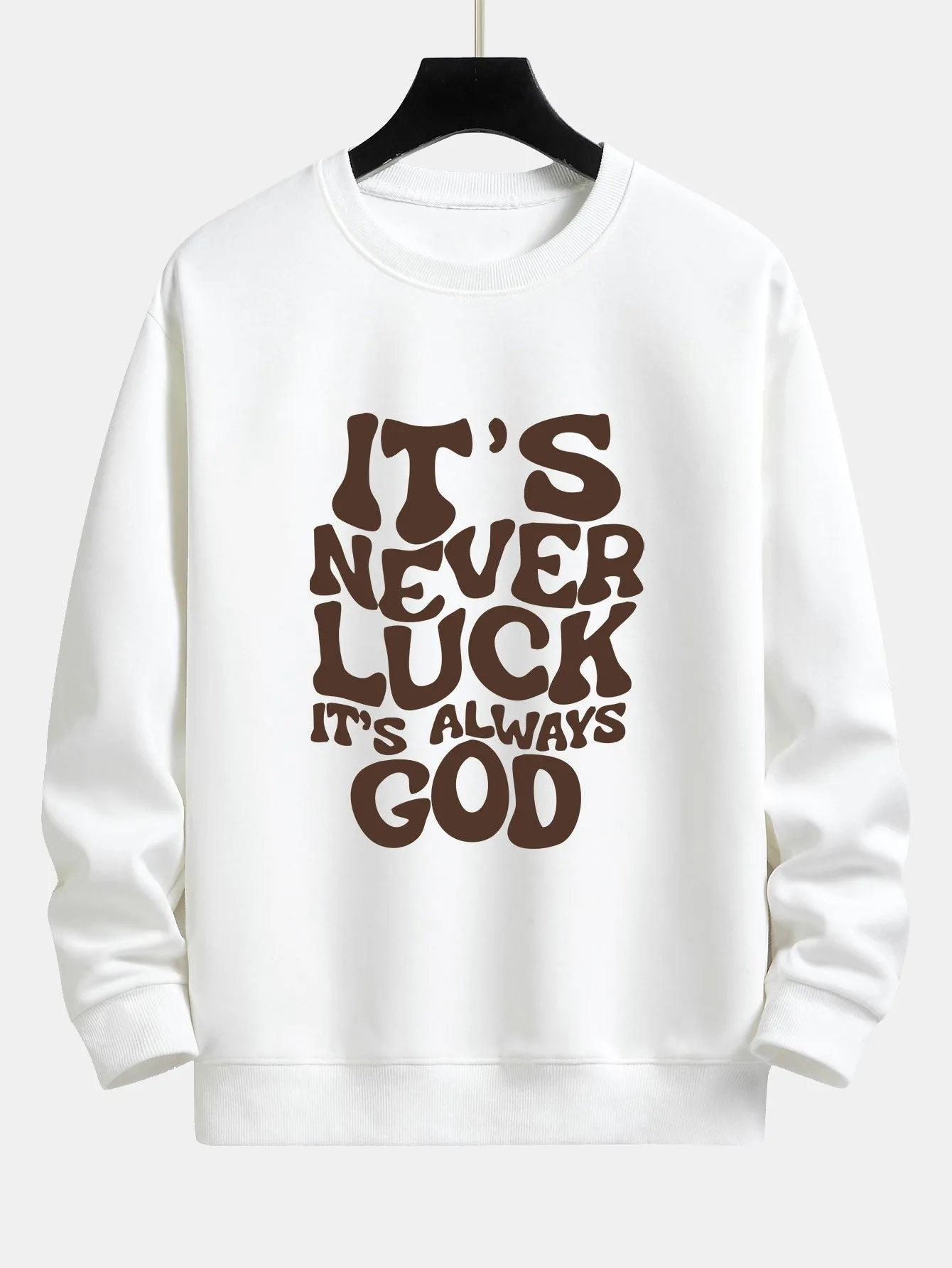 Slogan Print Relax Fit Sweatshirt sold by Hoooyi product image thumbnail 2