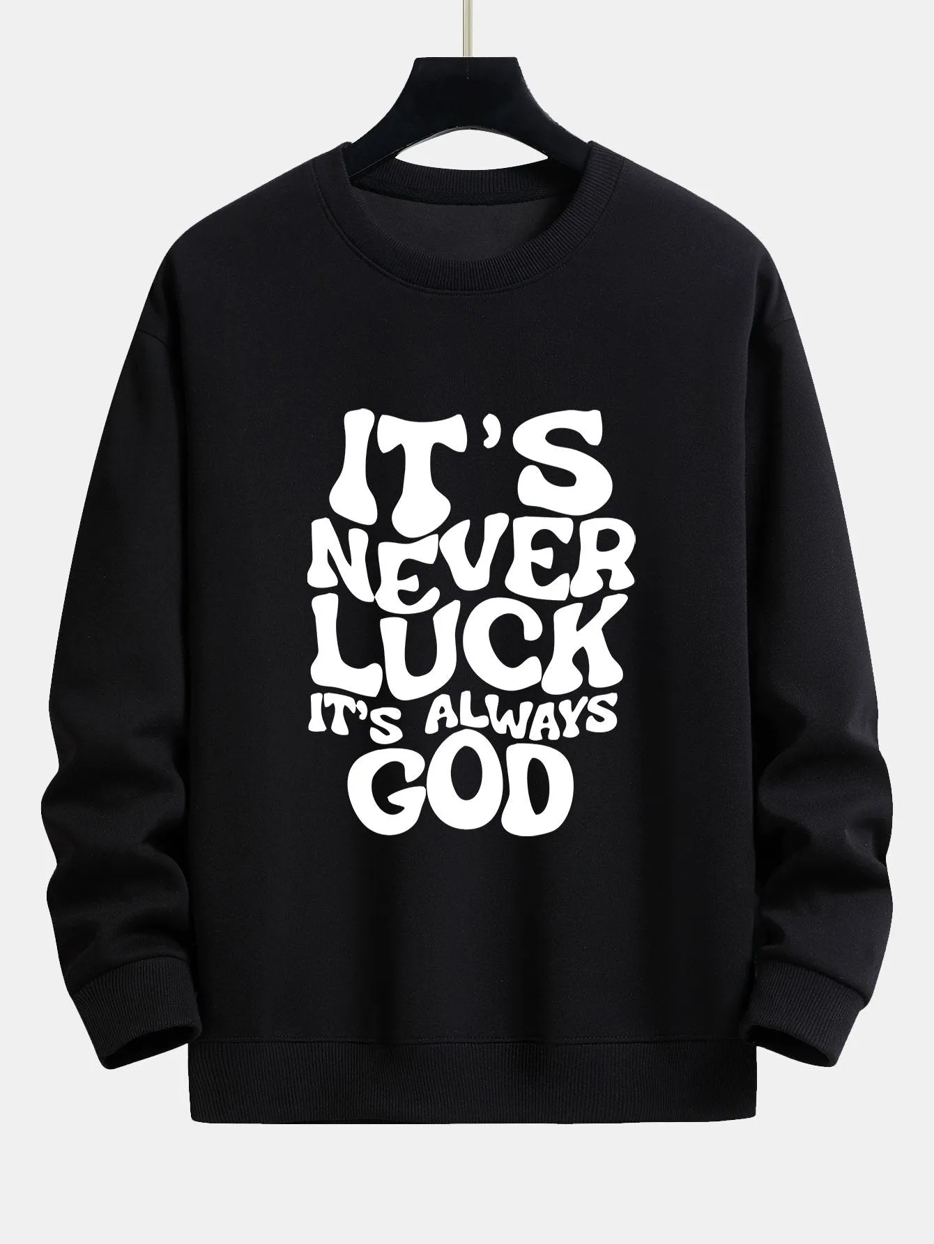 Slogan Print Relax Fit Sweatshirt sold by Hoooyi product image thumbnail 5