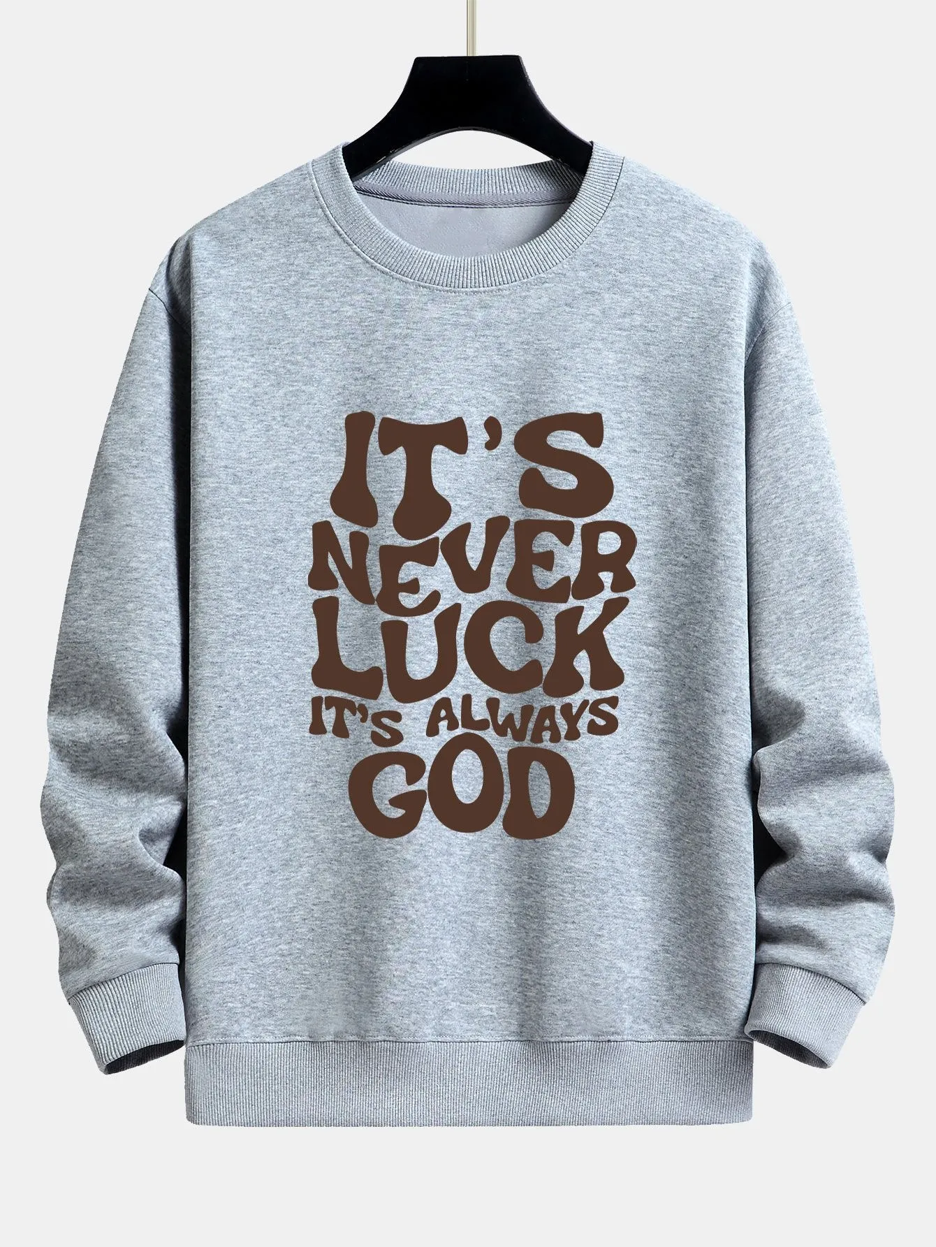 Slogan Print Relax Fit Sweatshirt sold by Hoooyi product image thumbnail 4