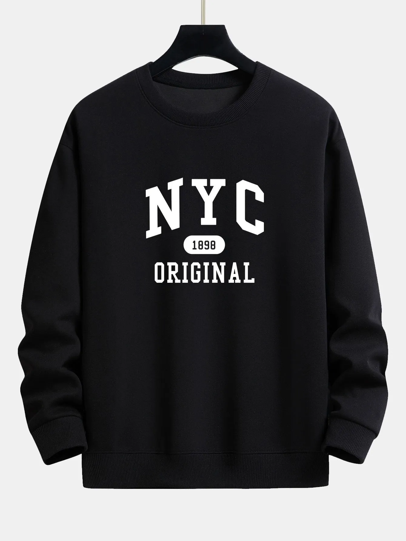 NYC Original Print Relax Fit Sweatshirt sold by Hoooyi product image thumbnail 3