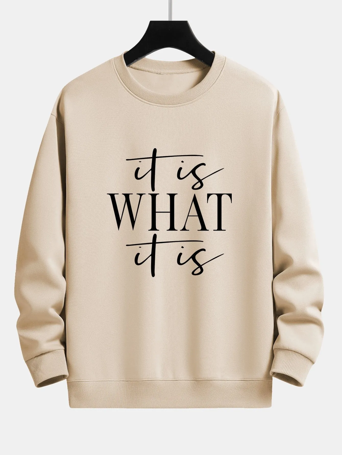 Slogan Print Relax Fit Sweatshirt sold by Hoooyi product image thumbnail 4