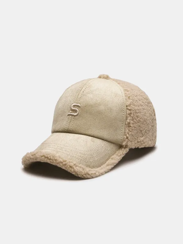 Embroidery Letter Plush Warm Baseball Cap sold by Hoooyi