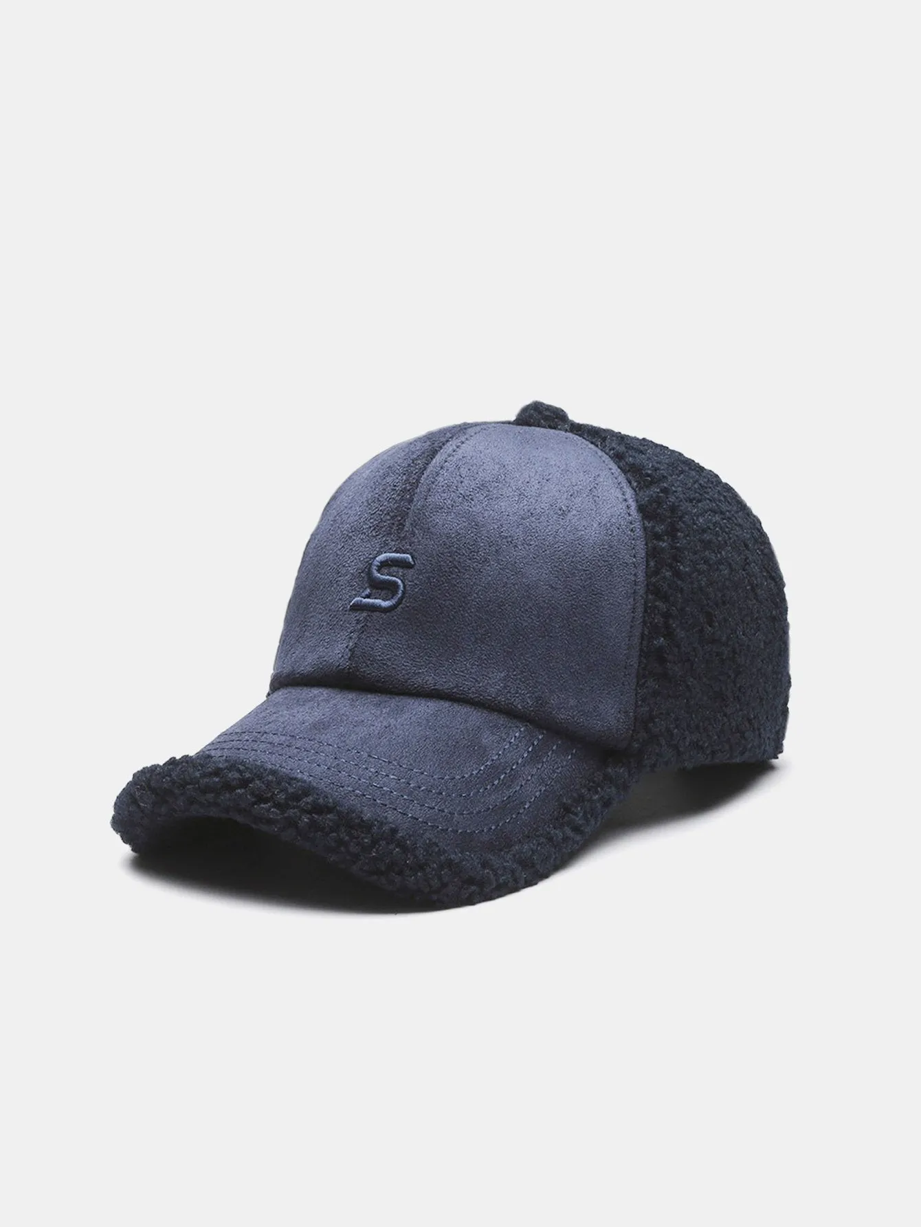 Embroidery Letter Plush Warm Baseball Cap sold by Hoooyi product image thumbnail 4